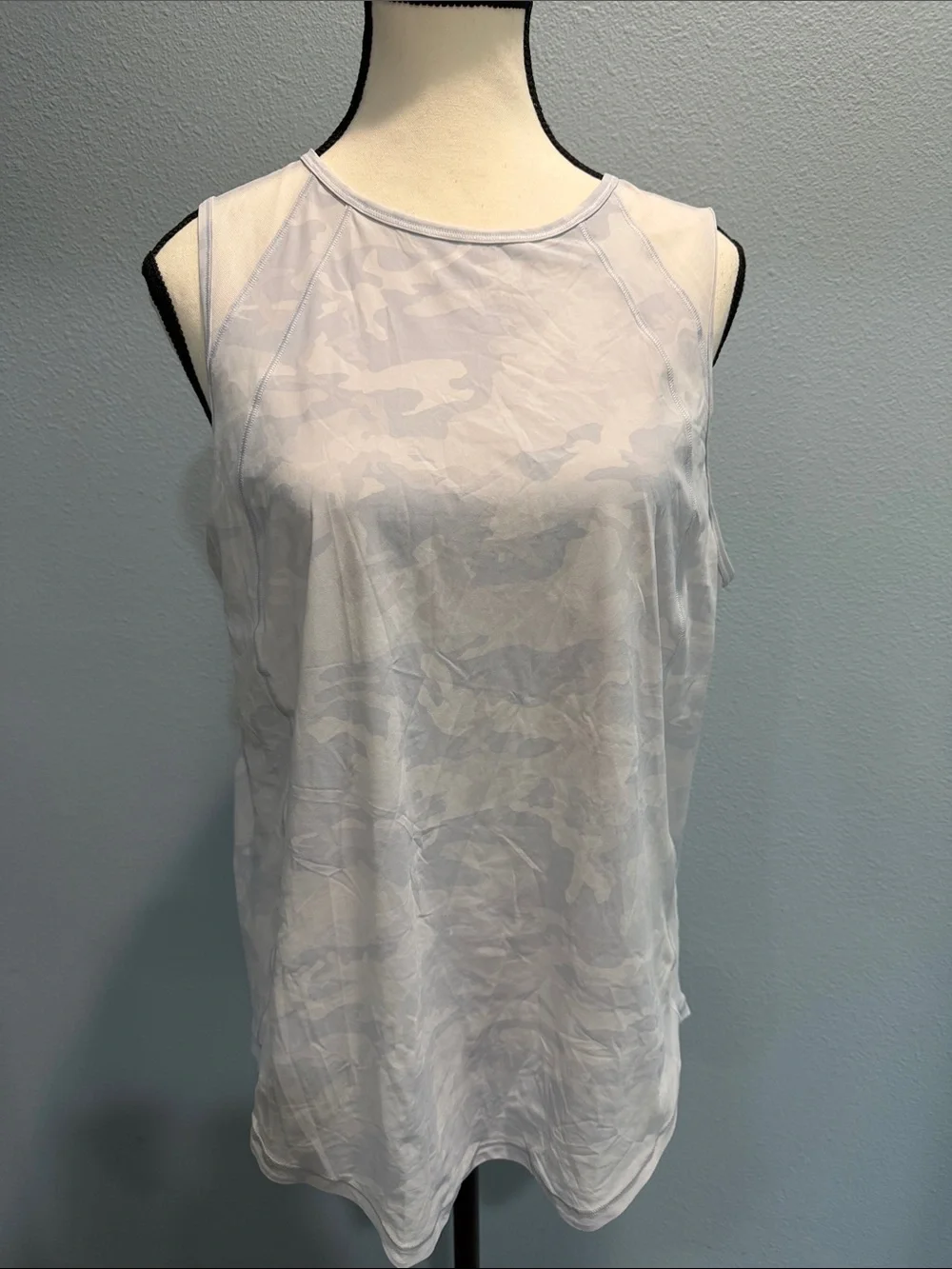 lululemon athletica Light Gray Camouflage Racerback Tank